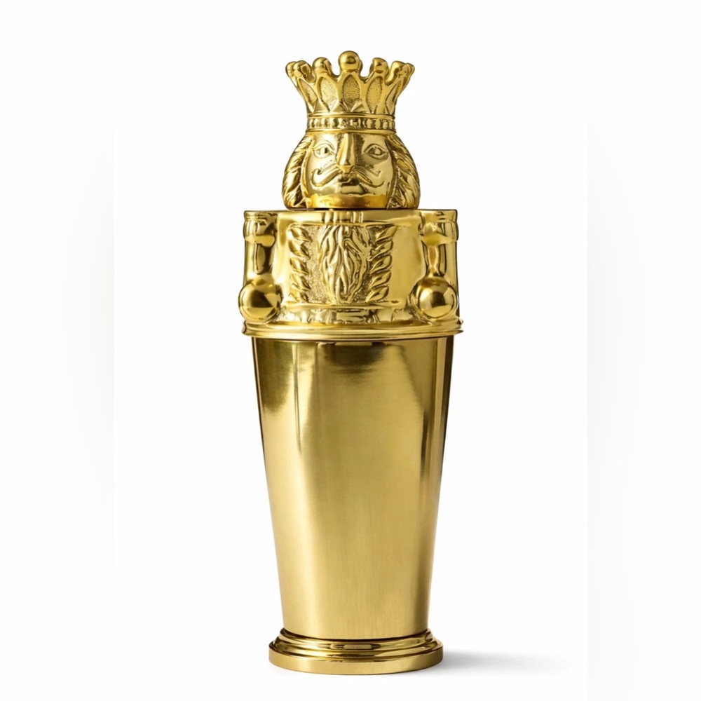 Anthropologie Nutcracker Cocktail Shaker New York City Ballet Gold Barware 28 oz - Picture 2 of 6